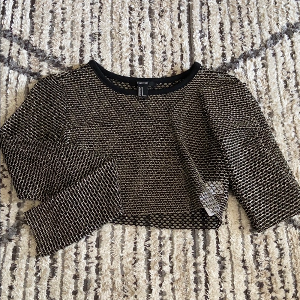 Black and Gold top